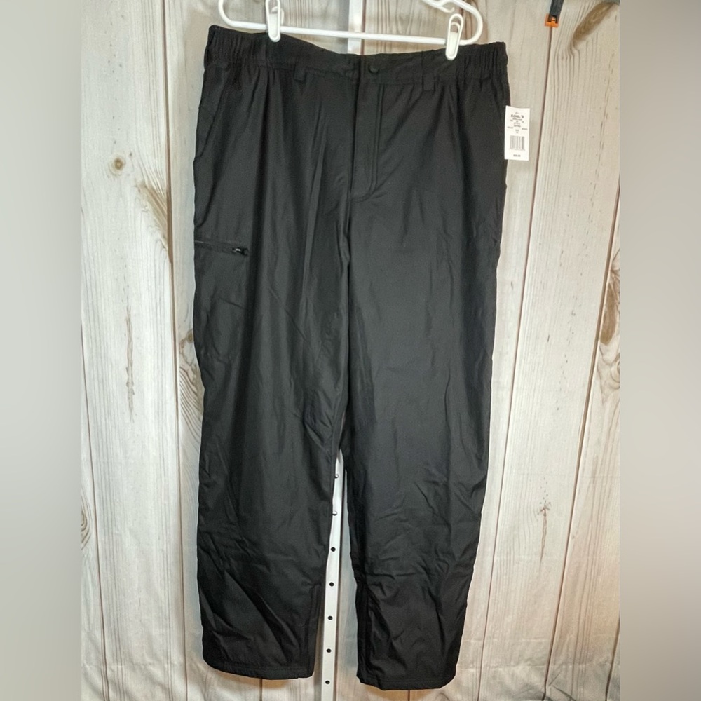 Men's ZeroXposur Snow Ski Pants Black XL Zip Leg 5 Pockets Insulated Warm NEW